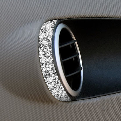For Nissan 350Z 2003-2009 2pcs Car Air Outlet Diamond Decorative Sticker,Left and Right Drive Universal by buy2fix