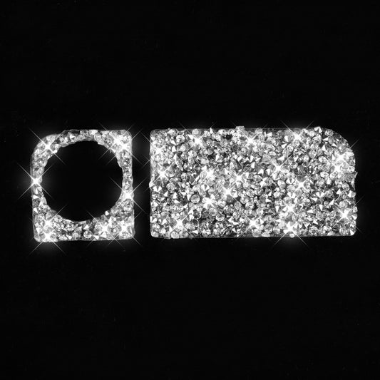 For Nissan 350Z 2003-2009 Car Rear Storage Box Lock Diamond Decorative Sticker, Left Drive by buy2fix