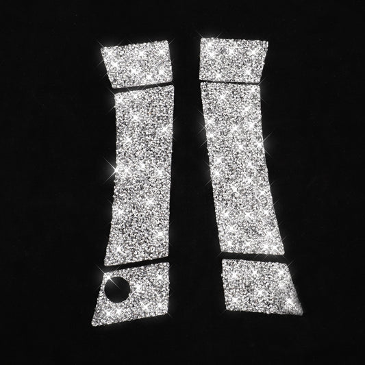 For Nissan 350Z 2003-2009 6pcs Car Door Outer Handle Diamond Decorative Sticker, Left Drive by buy2fix