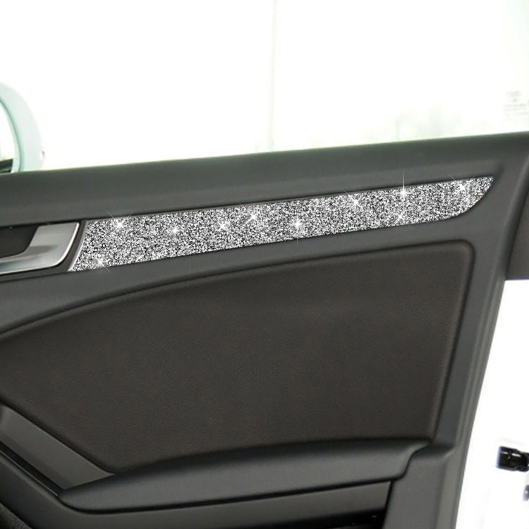 For Audi A4 / A5 / Q5 Car Interior Door Panel Trim Diamond Decoration Sticker, Left and Right Drive by buy2fix