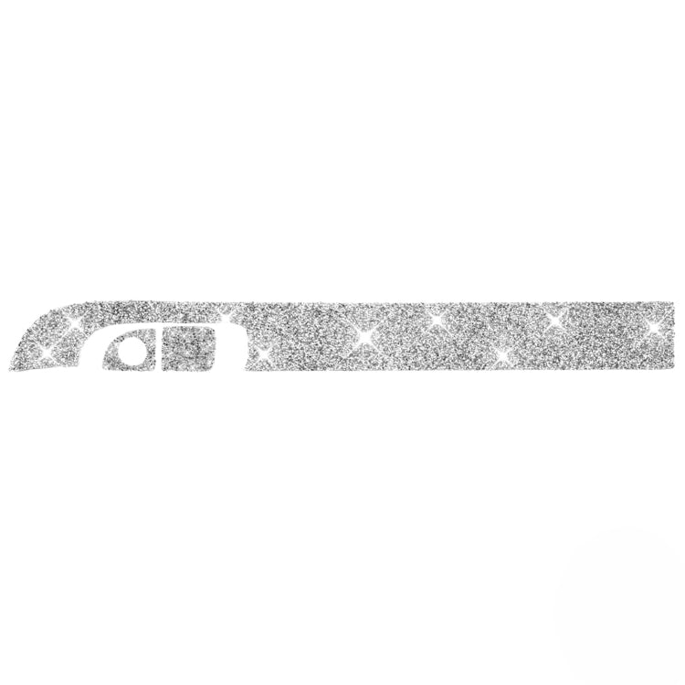 For Dodge Charger 2011-2014 3pcs/Set Car Front Passenger Seat Storage Box Handle Diamond Decorative Sticker, Left-hand Drive by buy2fix