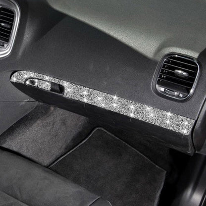 For Dodge Charger 2011-2014 3pcs/Set Car Front Passenger Seat Storage Box Handle Diamond Decorative Sticker, Left-hand Drive by buy2fix
