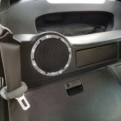 For Nissan 350Z 2006-2009 Car Rear Speaker Surround Diamond Sticker,Left and Right Drive Universal by buy2fix