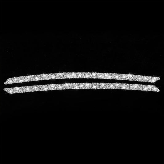 For Audi A4L / A5 Car Light Eyebrow Diamond Decoration Sticker, Left and Right Drive by buy2fix
