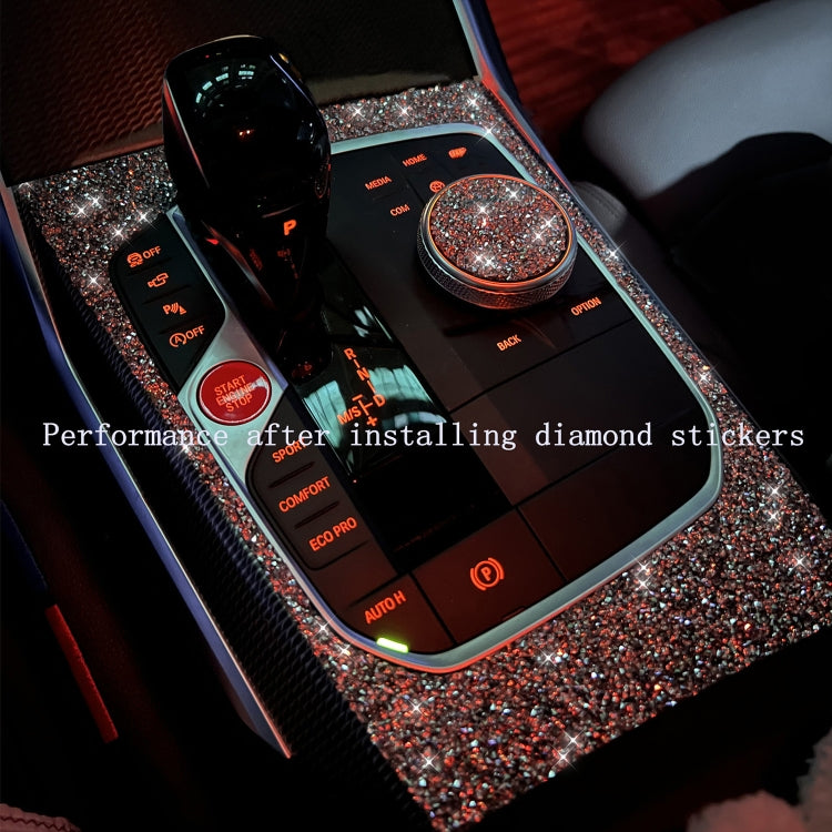For Tesla Model S/X Car Steering Wheel Diamond Sticker,Left and Right Drive Universal by buy2fix