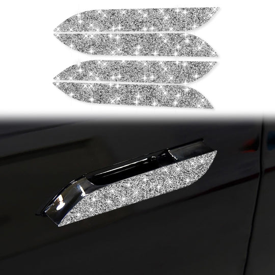 For Tesla Model S Car Outside Handle Diamond Sticker,Left and Right Drive Universal