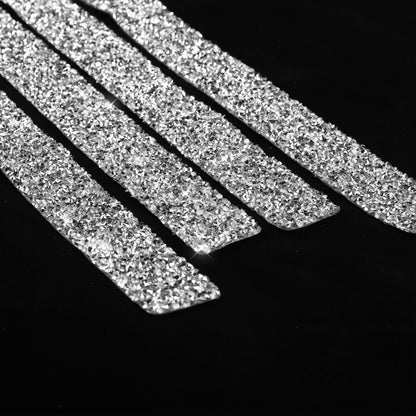 For BMW Series 3 E46 1998-2005 Car Door Threshold Strip Diamond Decoration Sticker, Left and Right Drive by buy2fix