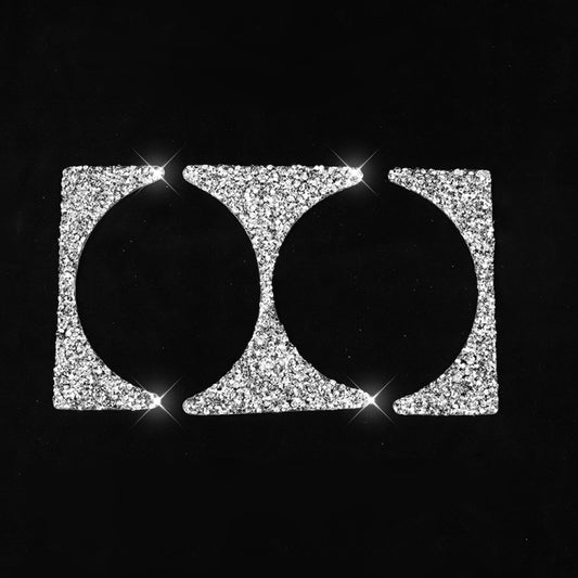 For BMW Series 3 E46 1998-2005 Car Water Cup Holder Panel Diamond Decoration Sticker, Left and Right Drive by buy2fix