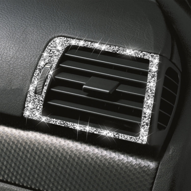 For BMW Series 3 E46 1998-2005 Car Left Right Air Outlet Diamond Decoration Sticker, Left and Right Drive by buy2fix