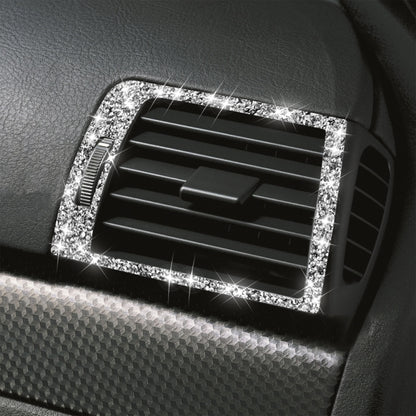For BMW Series 3 E46 1998-2005 Car Left Right Air Outlet Diamond Decoration Sticker, Left and Right Drive by buy2fix