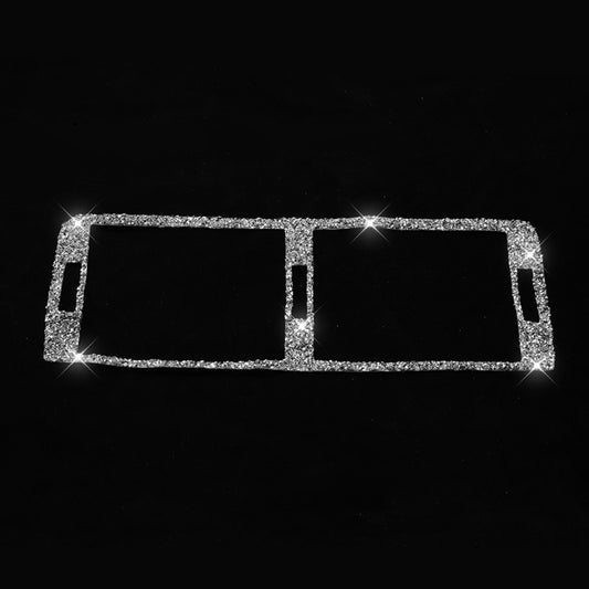 For BMW Series 3 E46 1998-2005 Car Middle Air Outlet Diamond Decoration Sticker, Left and Right Drive by buy2fix