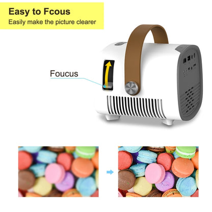 YG230 LED 1080P Mini Portable Projector Children Projector, Same Screen Version, Plug Type:AU Plug - Mini Projector by buy2fix | Online Shopping UK | buy2fix