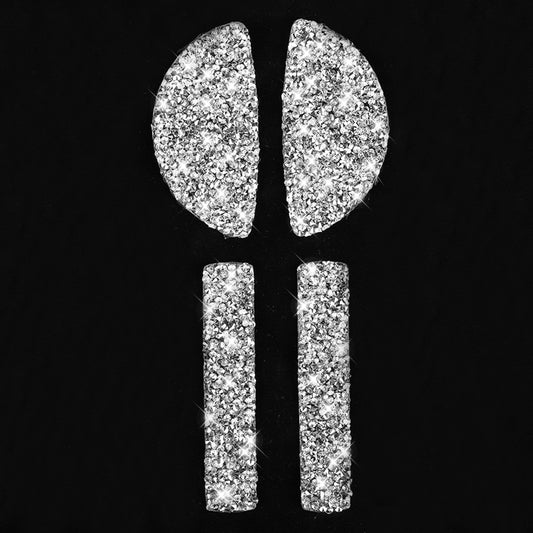 For BMW Mini Cooper Clubman Countryman F55 4pcs Car F Chassis Door Handle Diamond Decoration Sticker by buy2fix