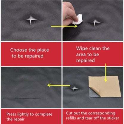 30 x 137cm Self Adhesive Leather for Sofa Repair Patch Car Seat PVC Leather Sticker(Beige) by buy2fix