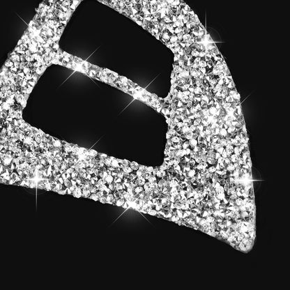 For BMW X5 E70 2008-2013 2pcs Car Steering Wheel Buttons Diamond Decoration Sticker, Left and Right Drive by buy2fix