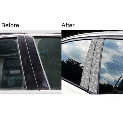 For BMW X5 E70 2008-2013 8pcs Car B-Pillar Diamond Decoration Sticker, Left and Right Drive by buy2fix