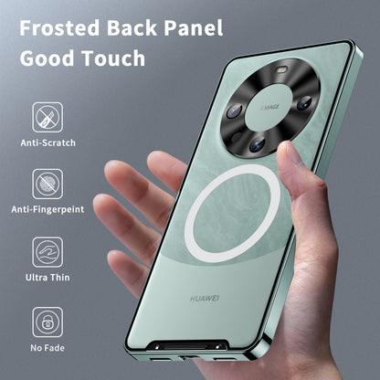 Huawei Mate 60 MagSafe Magnetic Frosted Metal Phone Case(Green) by buy2fix