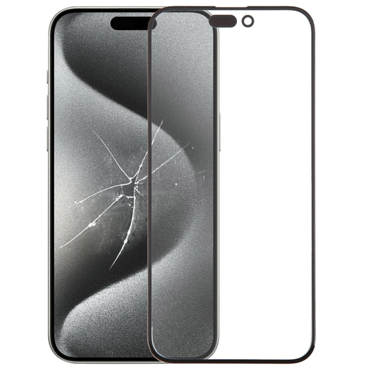 For iPhone 15 Pro Max Front Screen Outer Glass Lens with OCA Optically Clear Adhesive