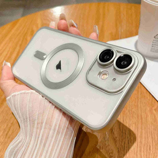 For iPhone 11 MagSafe Magnetic Frosted TPU Phone Case(Silver) - iPhone 11 Cases by buy2fix | Online Shopping UK | buy2fix