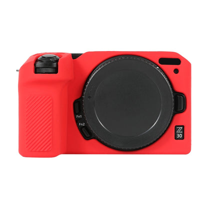 For Nikon Z 30 Soft Silicone Protective Case with Lens Cover(Red) by buy2fix