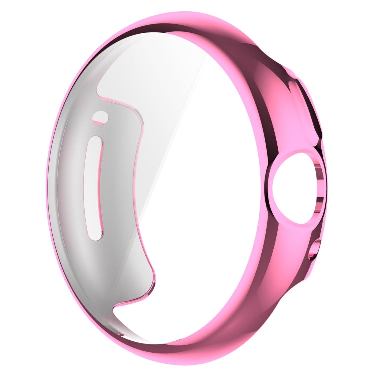 For Google Pixel Watch 2 Full Coverage TPU Electroplated Watch Protective Case(Pink) by buy2fix