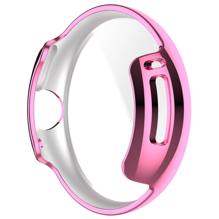For Google Pixel Watch 2 Full Coverage TPU Electroplated Watch Protective Case(Pink) by buy2fix