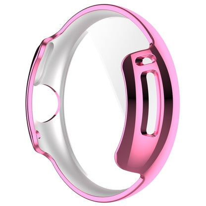 For Google Pixel Watch 2 Full Coverage TPU Electroplated Watch Protective Case(Pink) by buy2fix