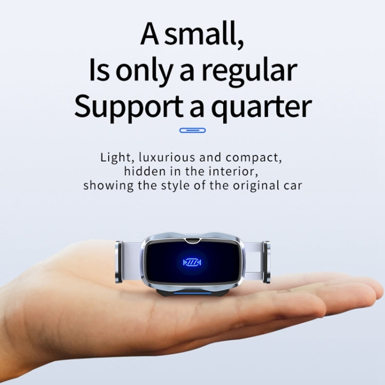D7 Infrared lnduction Wireless Fast Charging Air Outlet Car Holder(Black) by buy2fix