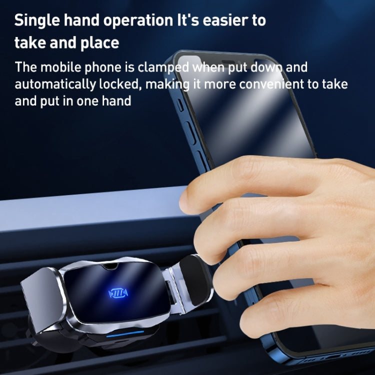 D7 Infrared lnduction Wireless Fast Charging Air Outlet Car Holder(Black) by buy2fix