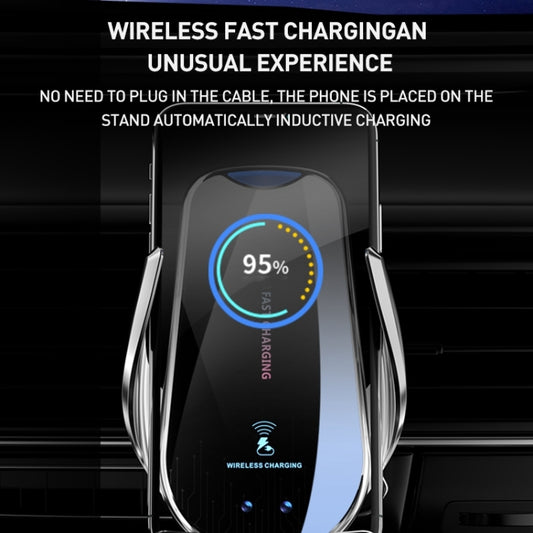G10 Infrared lnduction Wireless Fast Charging Air Outlet Car Holder(Black) by buy2fix