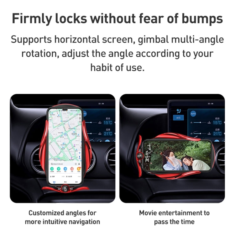 M2 Infrared lnduction Wireless Fast Charging Air Outlet Car Holder(Black) by buy2fix