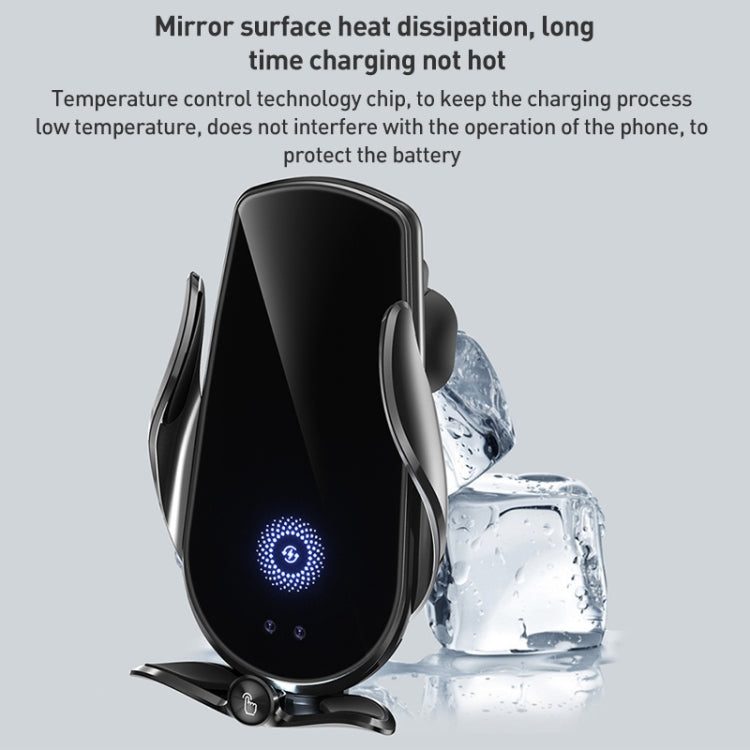 M2 Infrared lnduction Wireless Fast Charging Air Outlet Car Holder(Black) by buy2fix
