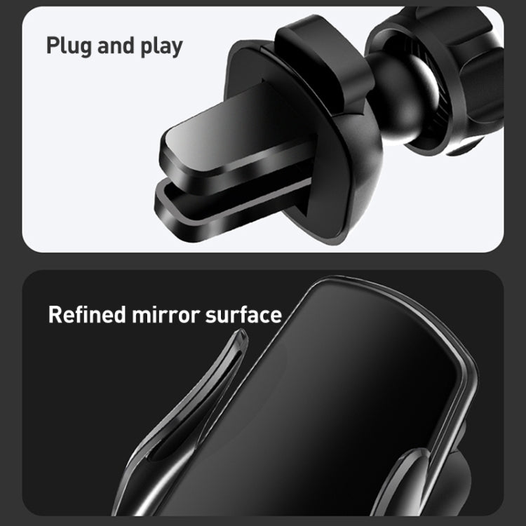 M2 Infrared lnduction Wireless Fast Charging Air Outlet Car Holder(Silver) by buy2fix