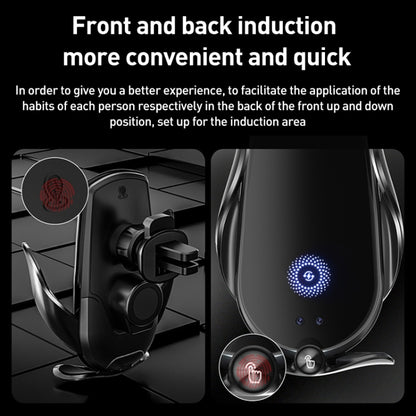 M3 Infrared lnduction Wireless Fast Charging Air Outlet Car Holder(Silver) by buy2fix