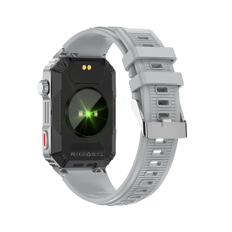 CF26 1.57inch BT5.2 Smart Bracelet Support Sleep Detection, Style:Silicone Strap(Silver) by buy2fix