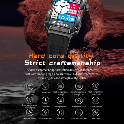 CF26 1.57inch BT5.2 Smart Bracelet Support Sleep Detection, Style:Silicone Strap(Camo Silver) by buy2fix