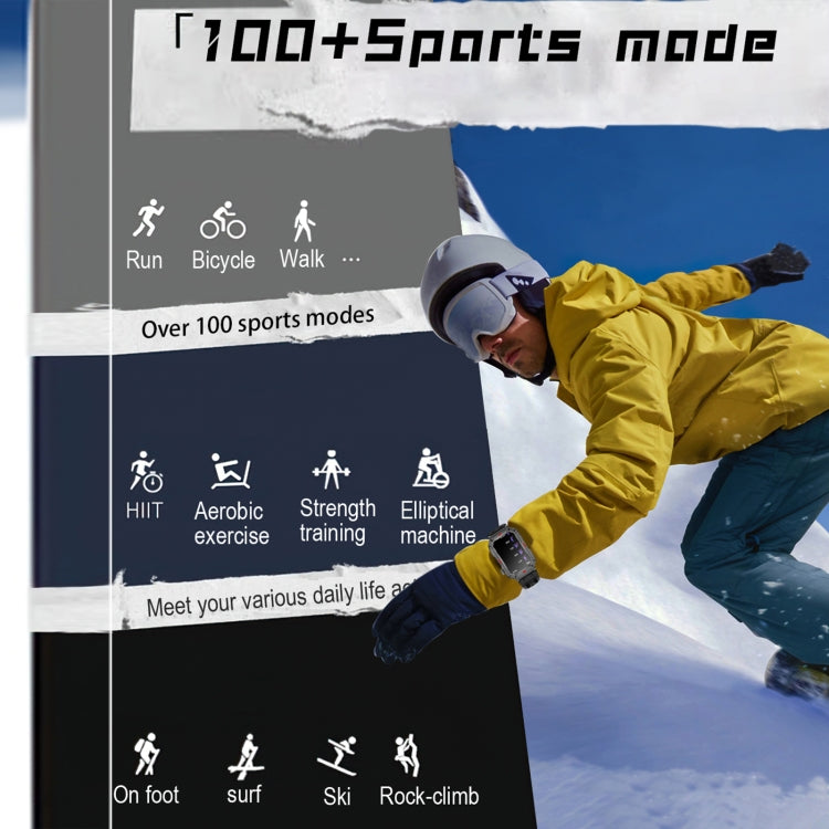 CF26 1.57inch BT5.2 Smart Bracelet Support Sleep Detection, Style:Steel Strap(Silver) by buy2fix