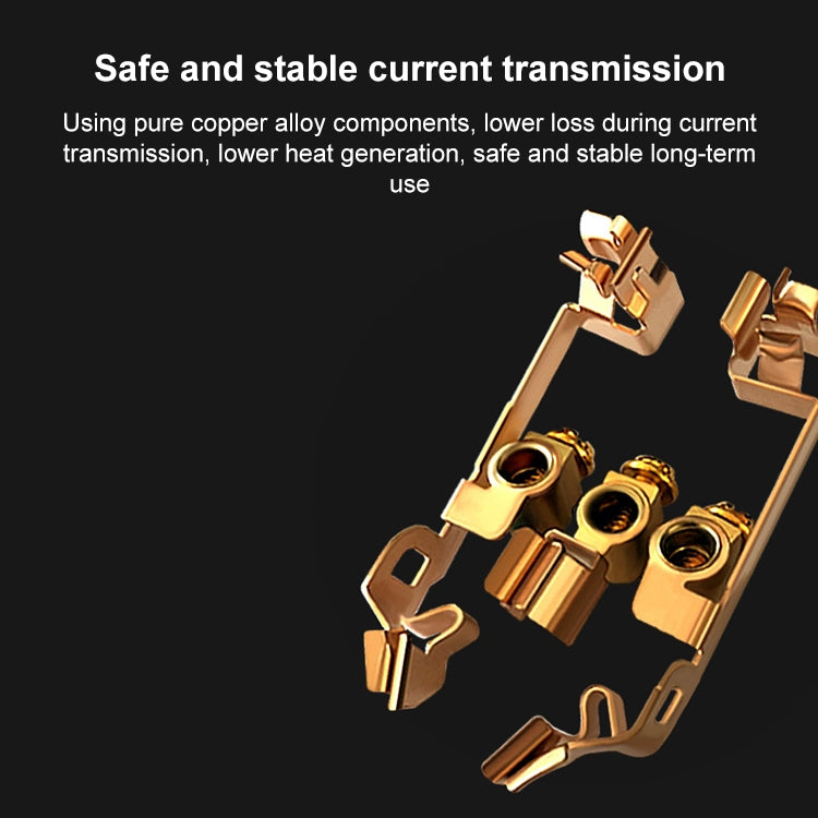 86mm Gray Aluminum Wire Drawing LED Switch Panel, Style:Triple Open Dual Control by buy2fix