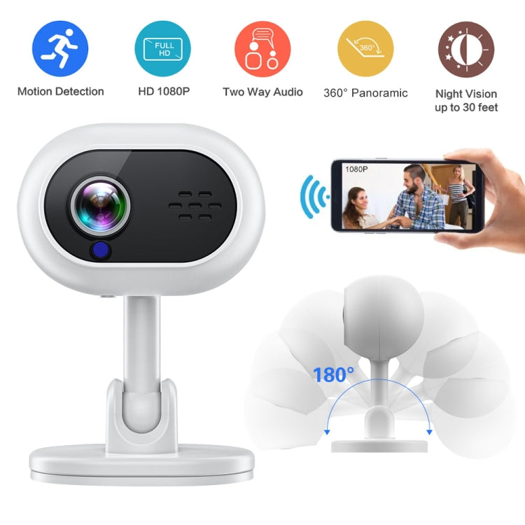 A4 1080P HD WiFi Smart Surveillance Camera Support Two-way Voice & Infrared Night Vision by buy2fix