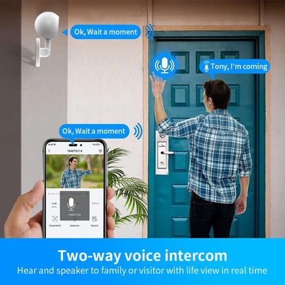 A4 1080P HD WiFi Smart Surveillance Camera Support Two-way Voice & Infrared Night Vision by buy2fix