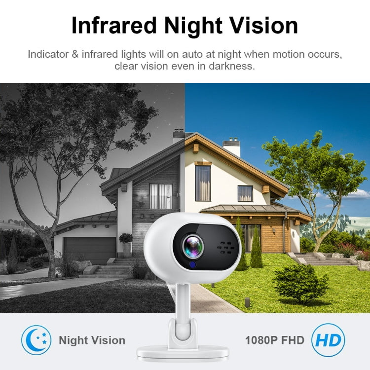 A4 1080P HD WiFi Smart Surveillance Camera Support Two-way Voice & Infrared Night Vision by buy2fix