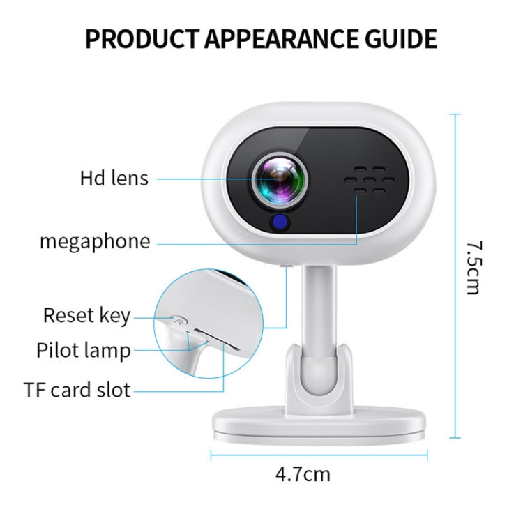A4 1080P HD WiFi Smart Surveillance Camera Support Two-way Voice & Infrared Night Vision by buy2fix