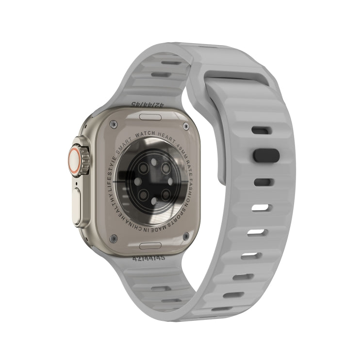 iW9 Ultra 2.04 inch Screen Smart Call Watch, BT Call / Heart Rate / Blood Pressure / Blood Oxygen(Grey Gold) by buy2fix