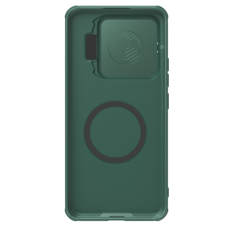 For Xiaomi 14 Pro NILLKIN Black Mirror Prop CD Texture Mirror MagSafe Magnetic Phone Case(Green) by NILLKIN