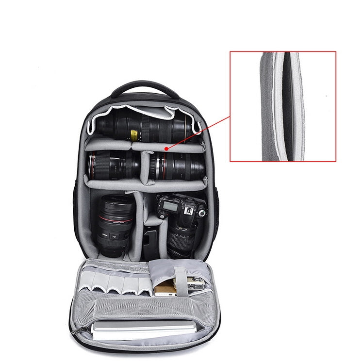 CADeN W9 Travel Lens Pouch Bag Drone Camera Backpack Bag(Black) by CADeN