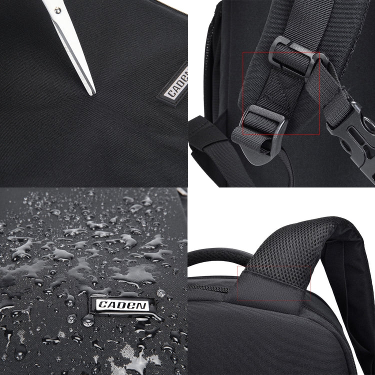 CADeN W9 Travel Lens Pouch Bag Drone Camera Backpack Bag(Black) by CADeN