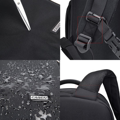 CADeN W9 Travel Lens Pouch Bag Drone Camera Backpack Bag(Black) by CADeN