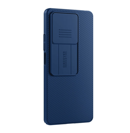For Xiaomi Redmi Note 13 5G NILLKIN Black Mirror Series Camshield PC Phone Case(Blue) by NILLKIN