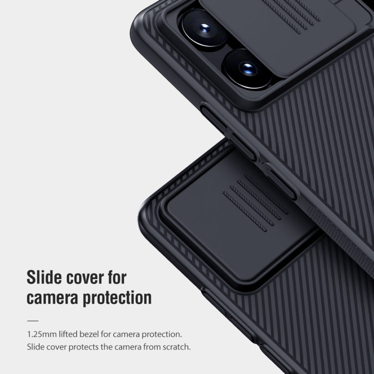 For Xiaomi Redmi K70E / Poco X6 Pro 5G NILLKIN Black Mirror Series Camshield PC Phone Case(Black) - K70E Cases by NILLKIN | Online Shopping UK | buy2fix