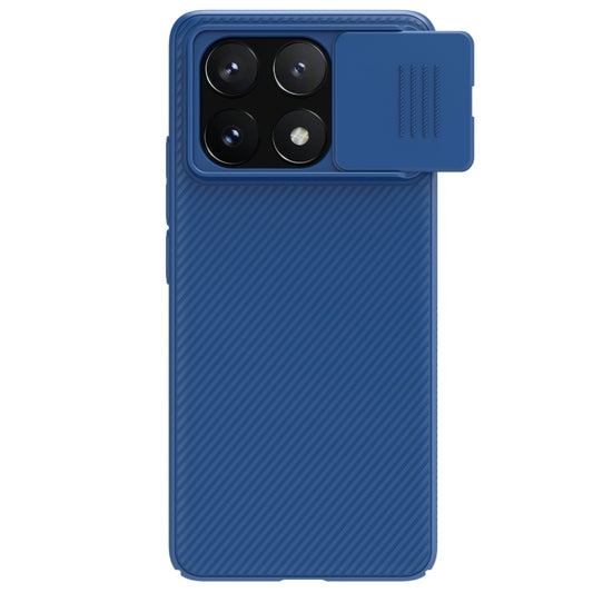 For Xiaomi Redmi K70E / Poco X6 Pro 5G NILLKIN Black Mirror Series Camshield PC Phone Case(Blue) - K70E Cases by NILLKIN | Online Shopping UK | buy2fix